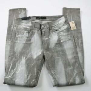 J Brand Jeans Size 30 Low Rise Skinny Sutra Gray NWT